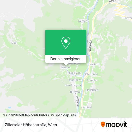 Zillertaler Höhenstraße Karte