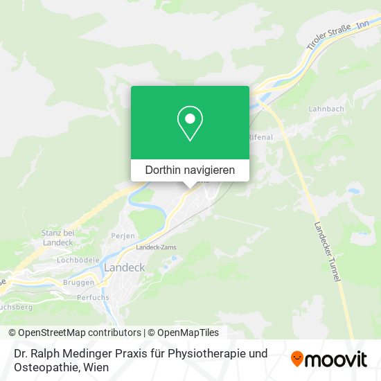 Dr. Ralph Medinger Praxis für Physiotherapie und Osteopathie Karte