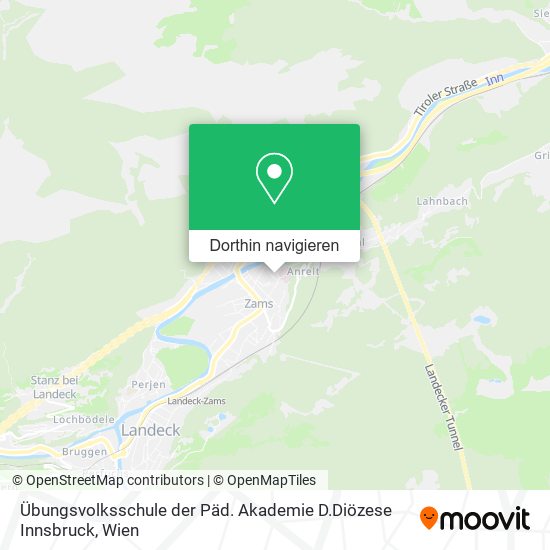 Übungsvolksschule der Päd. Akademie D.Diözese Innsbruck Karte