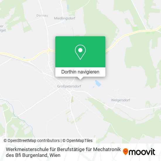 Werkmeisterschule für Berufstätige für Mechatronik des Bfi Burgenland Karte