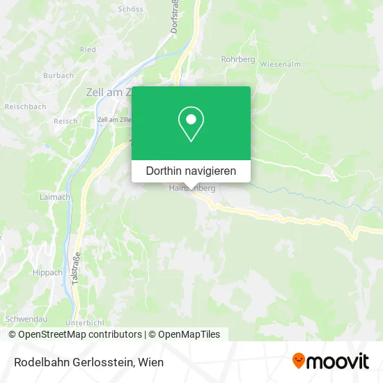 Rodelbahn Gerlosstein Karte
