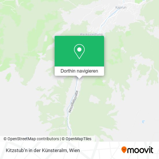 Kitzstub'n in der Künsteralm Karte