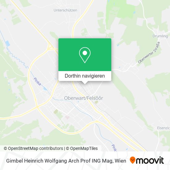 Gimbel Heinrich Wolfgang Arch Prof ING Mag Karte