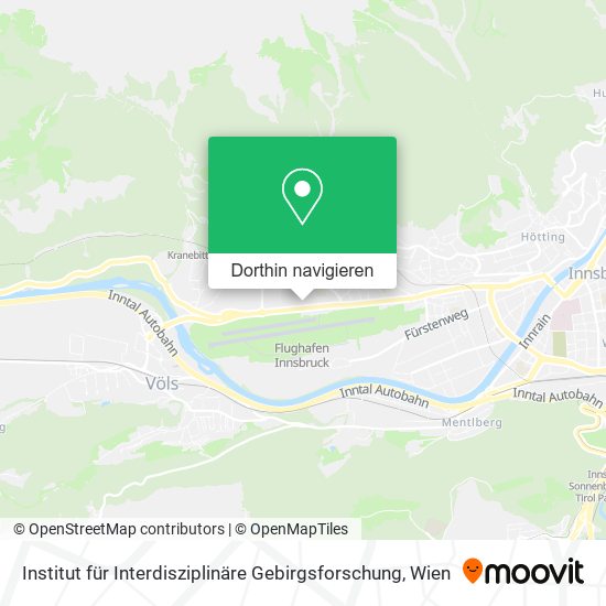 Institut für Interdisziplinäre Gebirgsforschung Karte