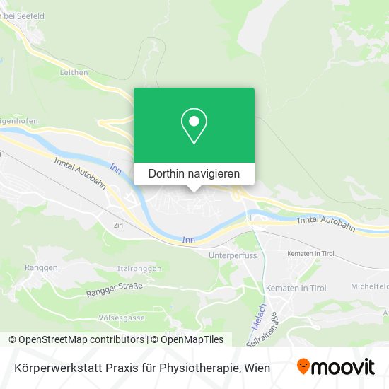 Körperwerkstatt Praxis für Physiotherapie Karte