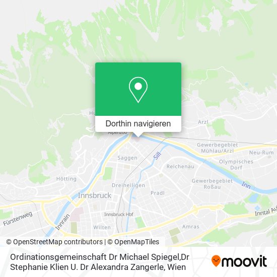 Ordinationsgemeinschaft Dr Michael Spiegel,Dr Stephanie Klien U. Dr Alexandra Zangerle Karte