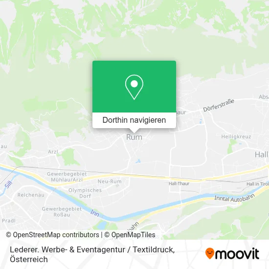 Lederer. Werbe- & Eventagentur / Textildruck Karte