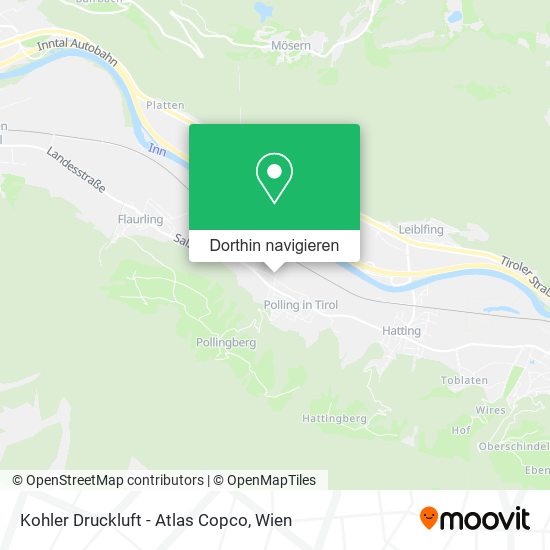 Kohler Druckluft - Atlas Copco Karte