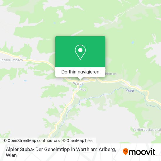 Älpler Stuba- Der Geheimtipp in Warth am Arlberg Karte