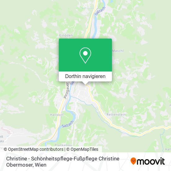 Christine - Schönheitspflege-Fußpflege Christine Obermoser Karte