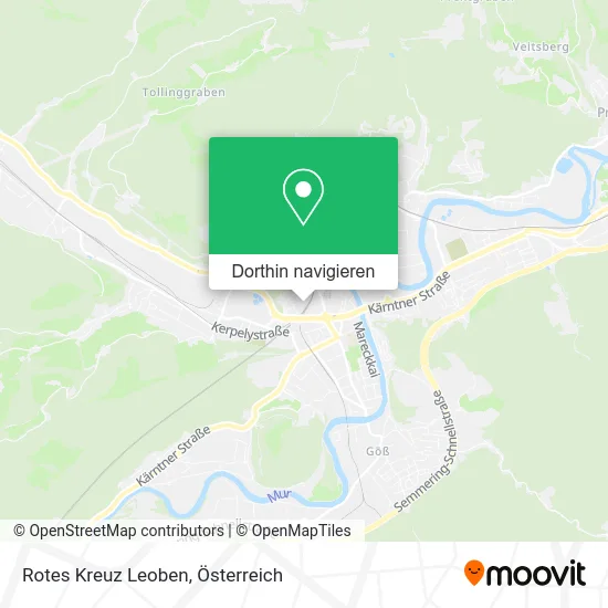 Rotes Kreuz Leoben Karte