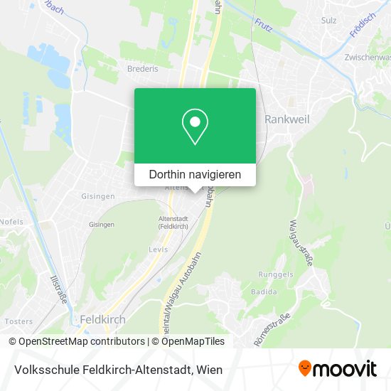 Volksschule Feldkirch-Altenstadt Karte