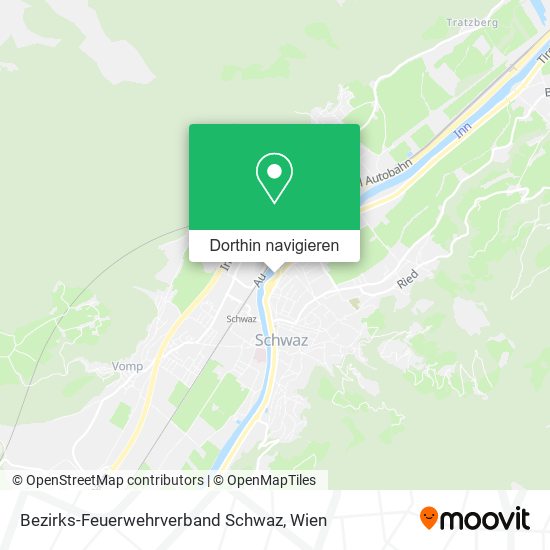 Bezirks-Feuerwehrverband Schwaz Karte