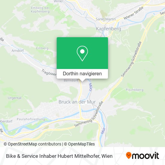 Bike & Service Inhaber Hubert Mittelhofer Karte