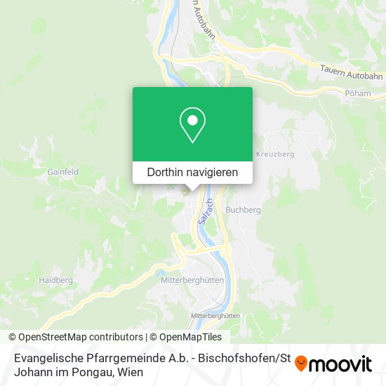 Evangelische Pfarrgemeinde A.b. - Bischofshofen / St Johann im Pongau Karte
