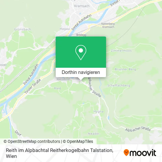 Reith im Alpbachtal Reitherkogelbahn Talstation Karte