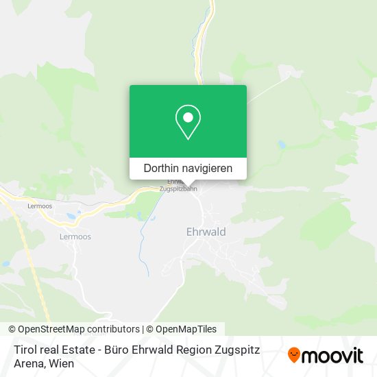 Tirol real Estate - Büro Ehrwald Region Zugspitz Arena Karte