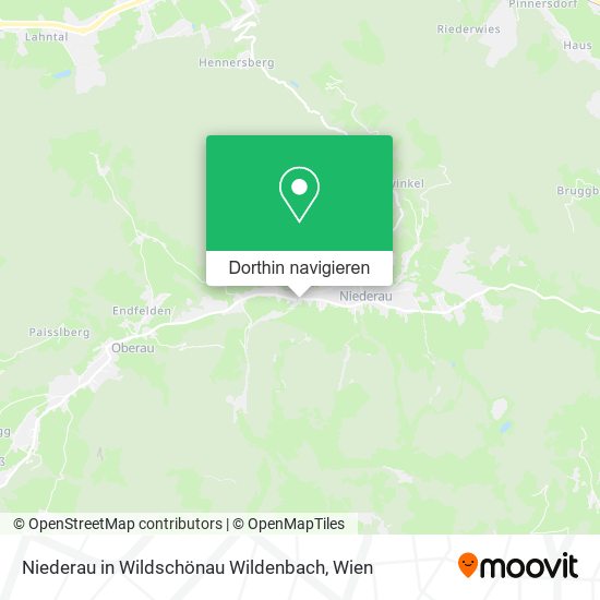 Niederau in Wildschönau Wildenbach Karte