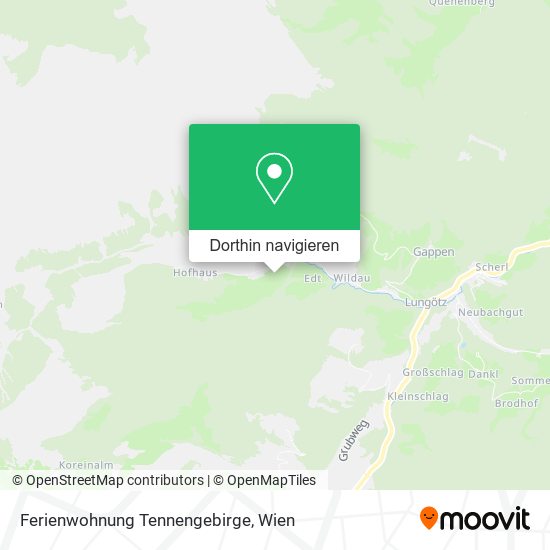 Ferienwohnung Tennengebirge Karte