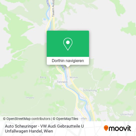 Auto Scheuringer - VW Audi Gebrautteile U Unfallwagen Handel Karte
