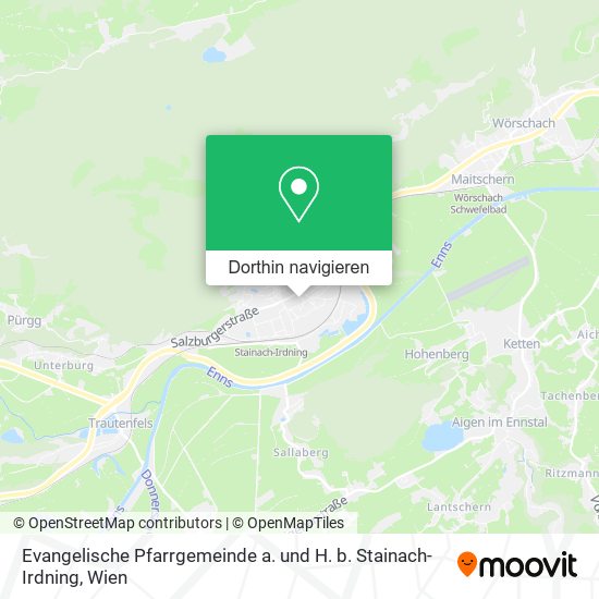 Evangelische Pfarrgemeinde a. und H. b. Stainach-Irdning Karte