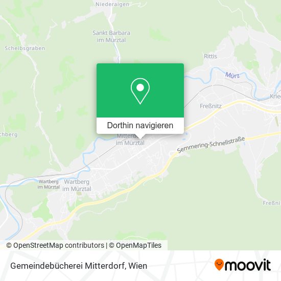 Gemeindebücherei Mitterdorf Karte