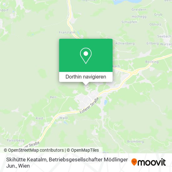 Skihütte Keatalm, Betriebsgesellschafter Mödlinger Jun. Karte