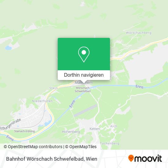 Bahnhof Wörschach Schwefelbad Karte