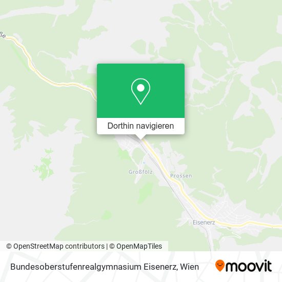 Bundesoberstufenrealgymnasium Eisenerz Karte