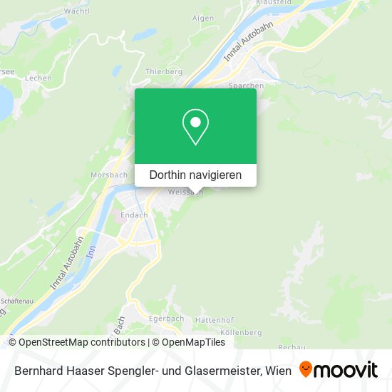 Bernhard Haaser Spengler- und Glasermeister Karte