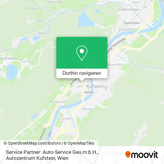 Service Partner: Auto-Service Ges.m.b.H., Autozentrum Kufstein Karte