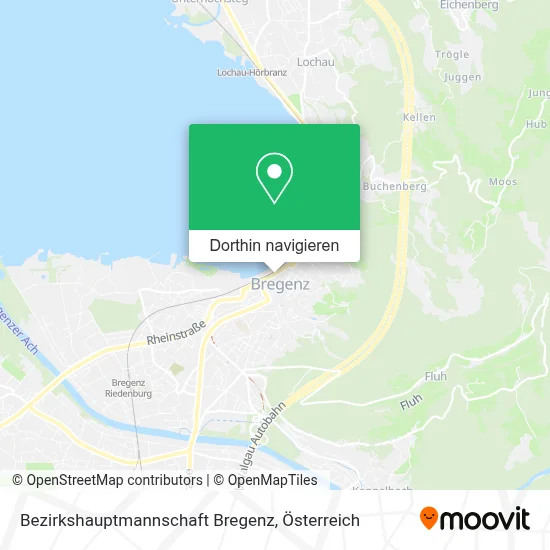Bezirkshauptmannschaft Bregenz Karte