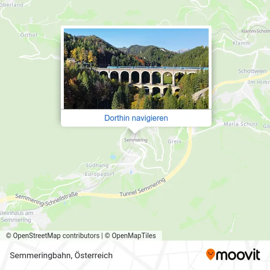 Semmeringbahn Karte