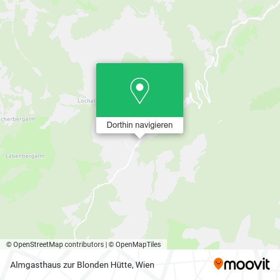 Almgasthaus zur Blonden Hütte Karte
