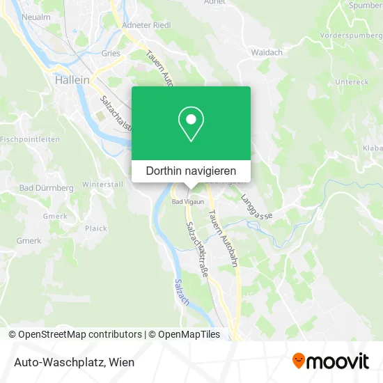 Auto-Waschplatz Karte