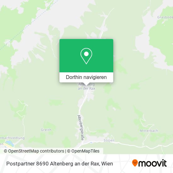 Postpartner 8690 Altenberg an der Rax Karte