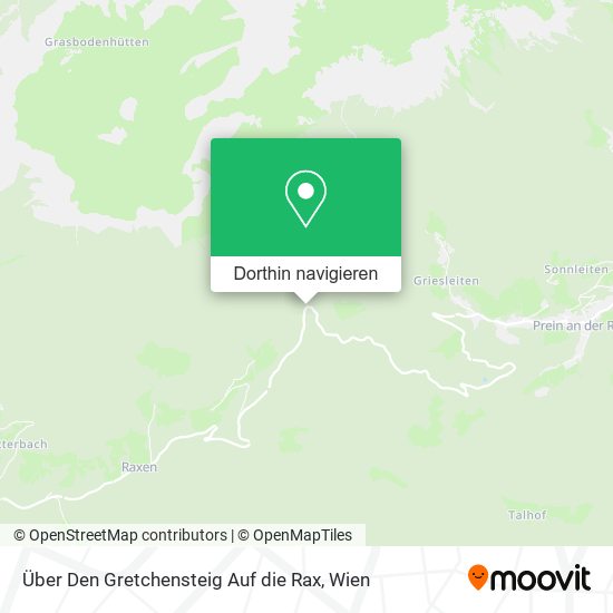 Über Den Gretchensteig Auf die Rax Karte