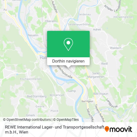 REWE International Lager- und Transportgesellschaft m.b.H. Karte