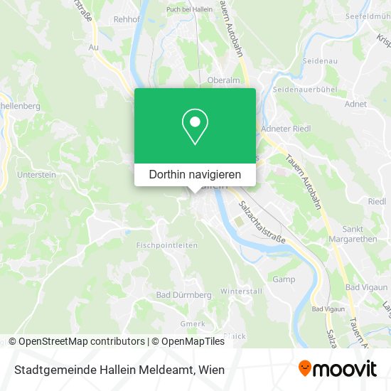 Stadtgemeinde Hallein Meldeamt Karte