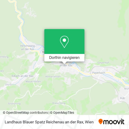Landhaus Blauer Spatz Reichenau an der Rax Karte