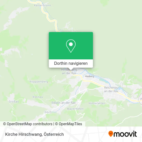 Kirche Hirschwang Karte