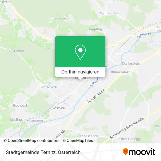 Stadtgemeinde Ternitz Karte