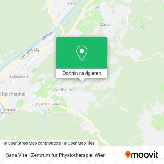 Sana Vita - Zentrum für Physiotherapie Karte