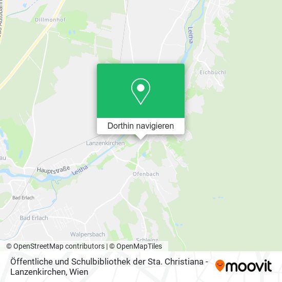 Öffentliche und Schulbibliothek der Sta. Christiana - Lanzenkirchen Karte