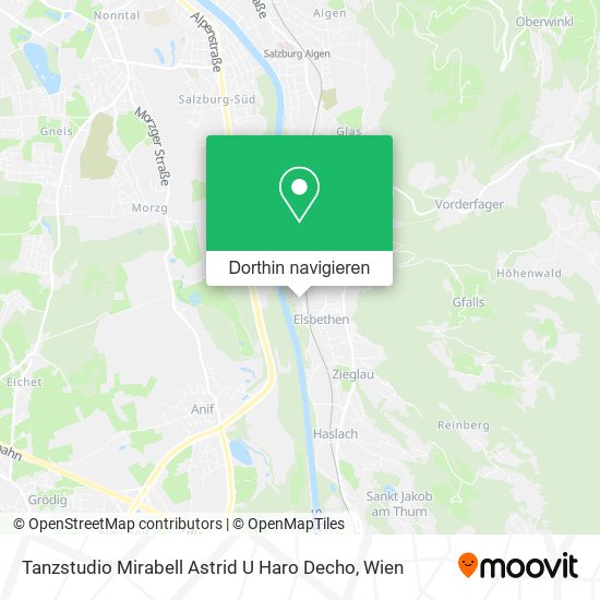 Tanzstudio Mirabell Astrid U Haro Decho Karte