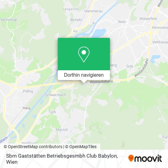 Sbm Gaststätten Betriebsgesmbh Club Babylon Karte