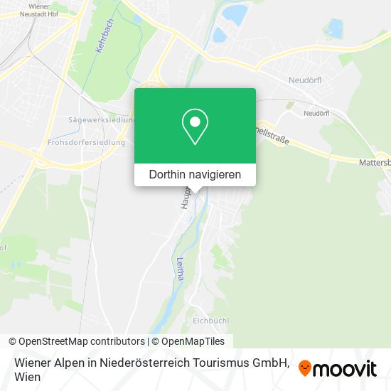 Wiener Alpen in Niederösterreich Tourismus GmbH Karte