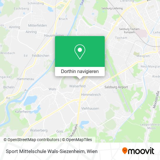 Sport Mittelschule Wals-Siezenheim Karte