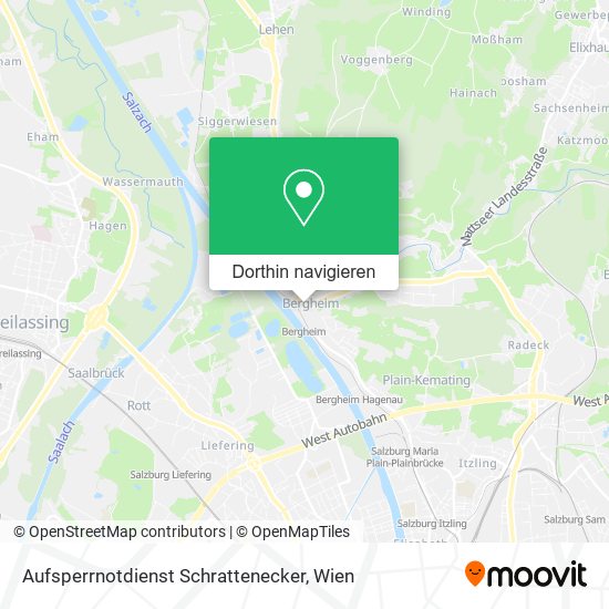 Aufsperrnotdienst Schrattenecker Karte