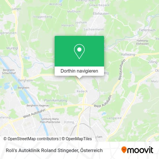 Roli's Autoklinik Roland Stingeder Karte